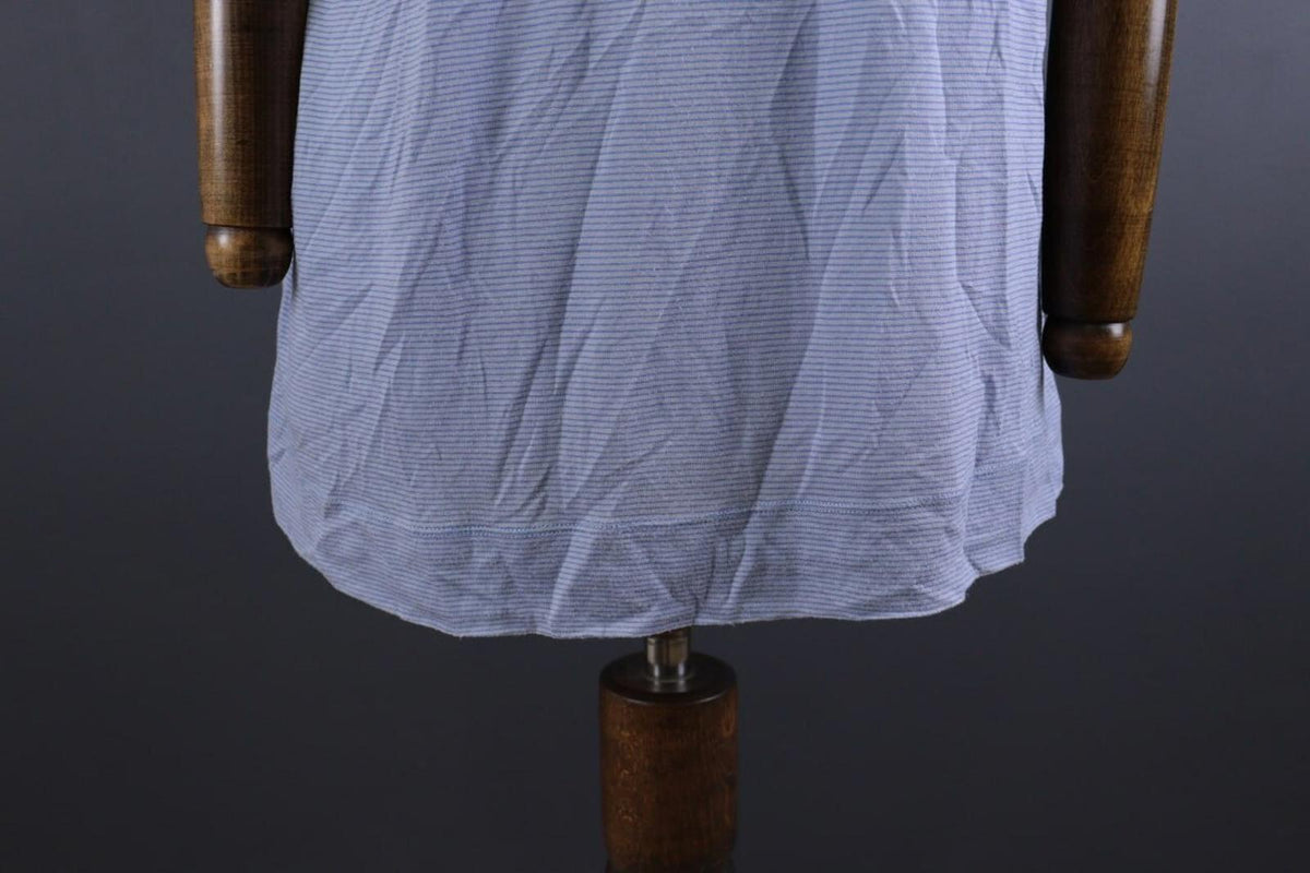 GUDRUN SJODEN Blue Short Sleeve Lightweight Lagenlook Relaxed Tunic Top – Size M – Used