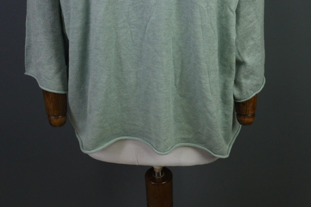 ZADIG & VOLTAIRE Green 100% Cashmere Bell Sleeve Top Blouse Shirt – Size S