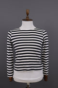 Marimekko Mika Piirainen Black/White Striped Summer Blouse Shirt – Size S