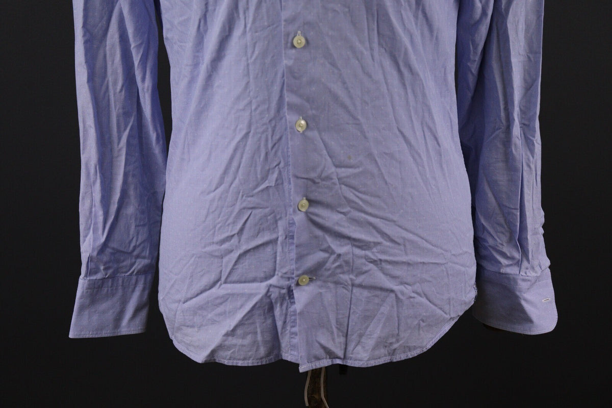 Hackett London Slim Fit Blue Long Sleeve Button Down Shirt – Size S