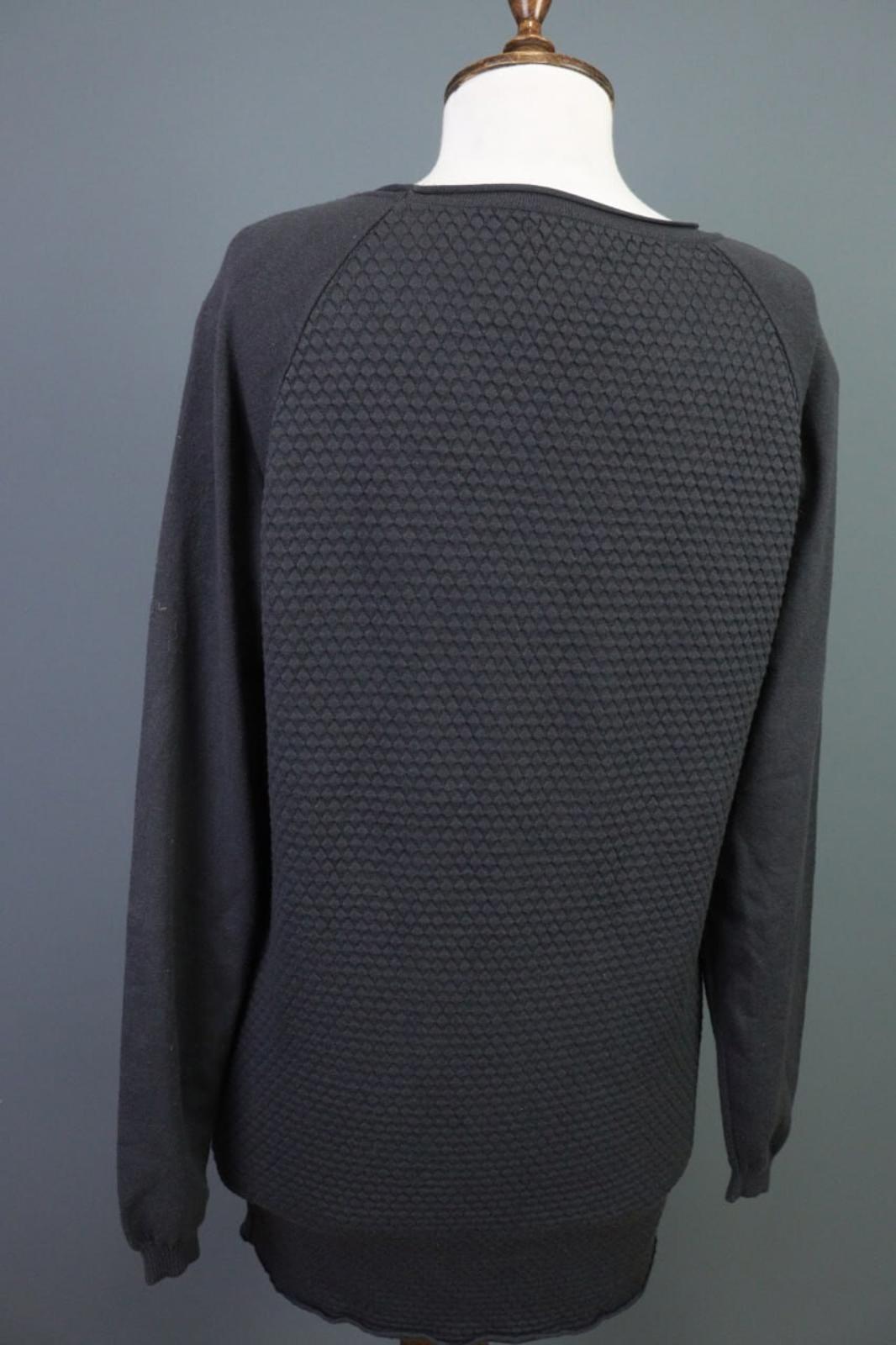 SARAH PACINI Gray Knit Lagenlook Sweater Tunic One Size