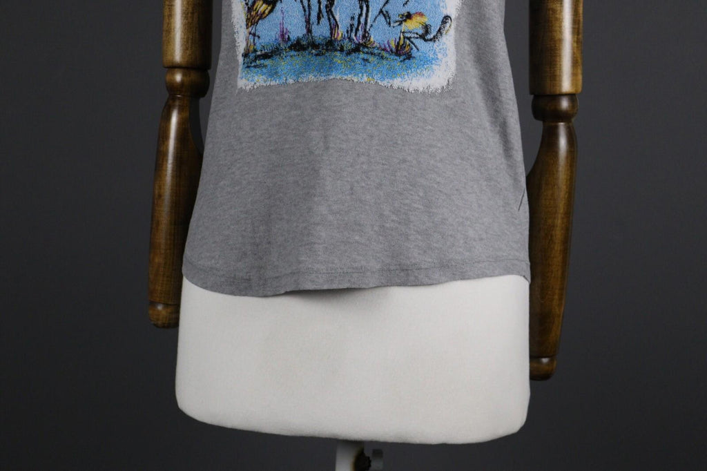 ETRO MILANO Gray Printed Cotton Short Sleeve Top T-Shirt – Size 40