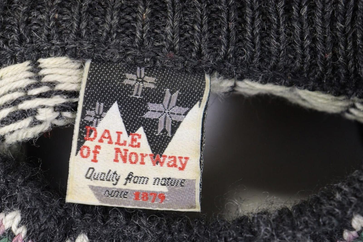 DALE OF NORWAY Black Deer Fair Isle Wool Knit Ski Sweater – Size XXL / 2XL