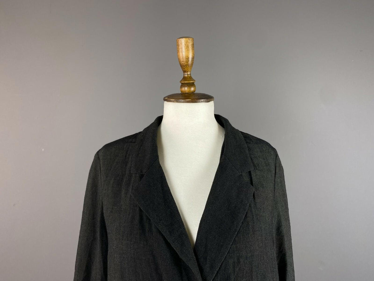 COP COPINE Black Mepris Veste One Button Blazer Jacket – Size 40