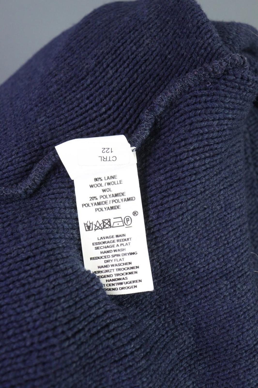 SAINT JAMES Blue Cable Wool Knit Poncho Lagenlook Sweater – Size OS