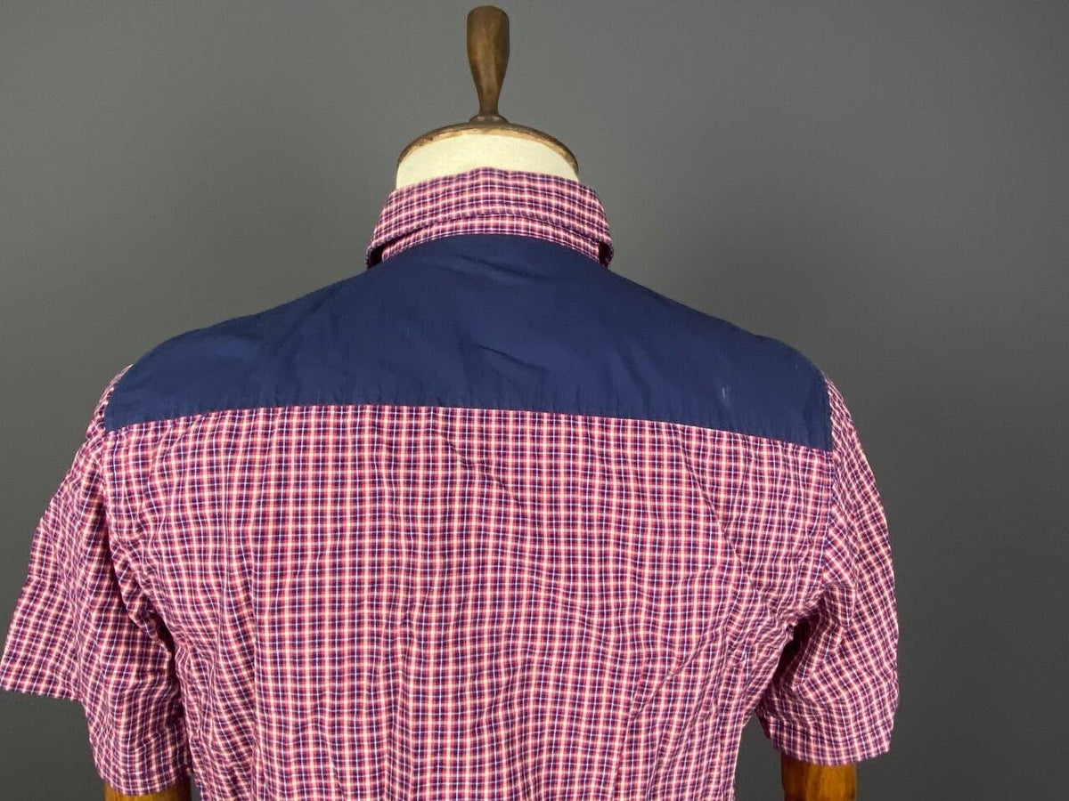 Carhartt WIP Multicolor Check Short Sleeve Button Up Shirt – Size L