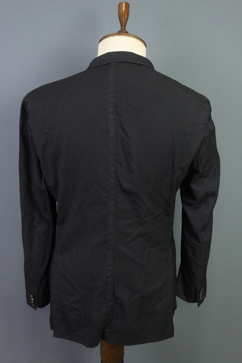 BOGLIOLI Black Wool Formal Notch Lapel Single Breasted Blazer K Jacket – Size 50