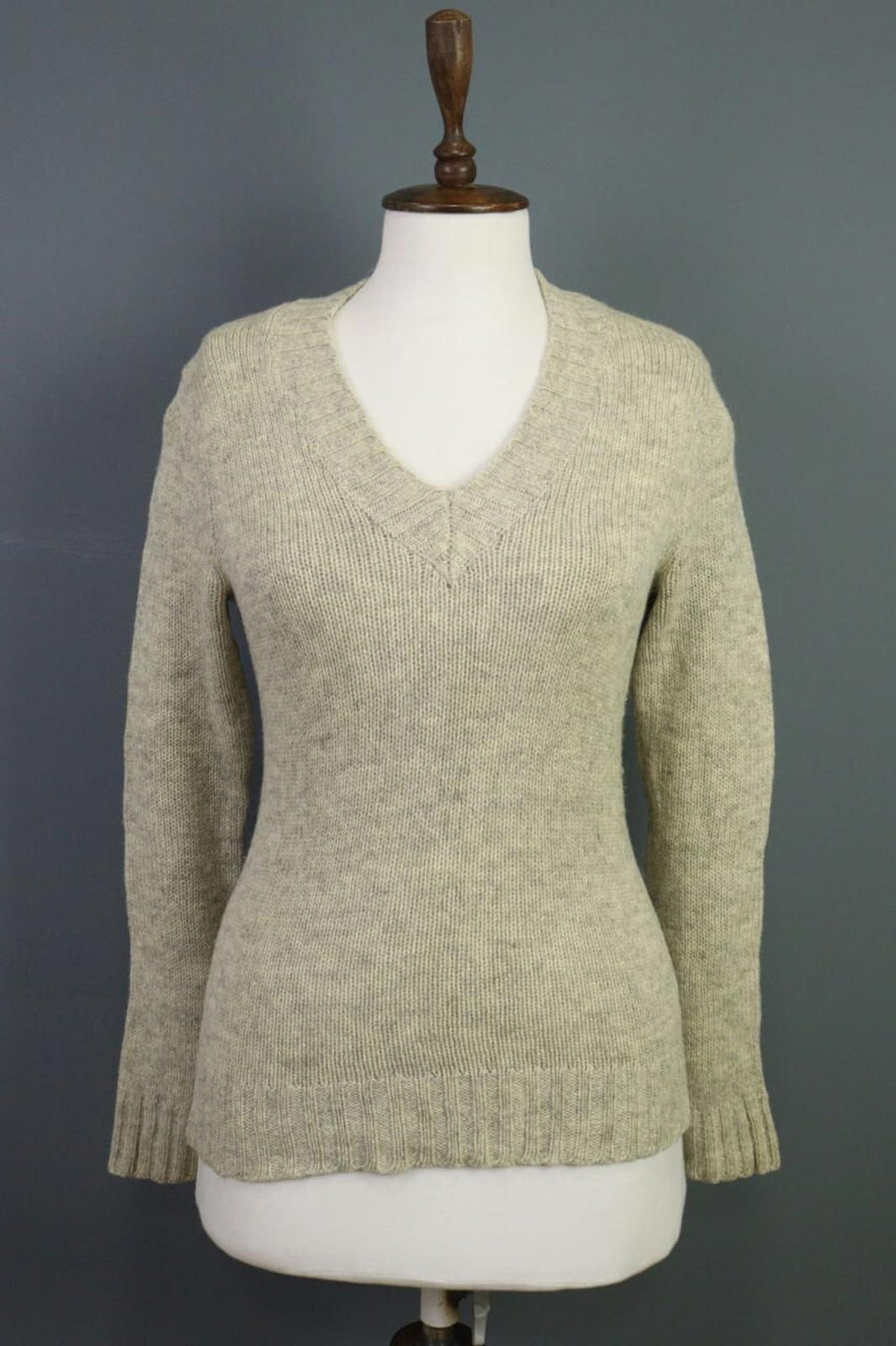 ISABEL MARANT ETOILE Sweater Ivory V-Neck Wool Lightweight – Size 1