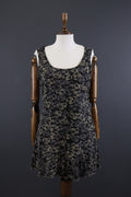 Deerberg by Oska Black Floral Summer Blouson Tunic Sleeveless Dress – Size L