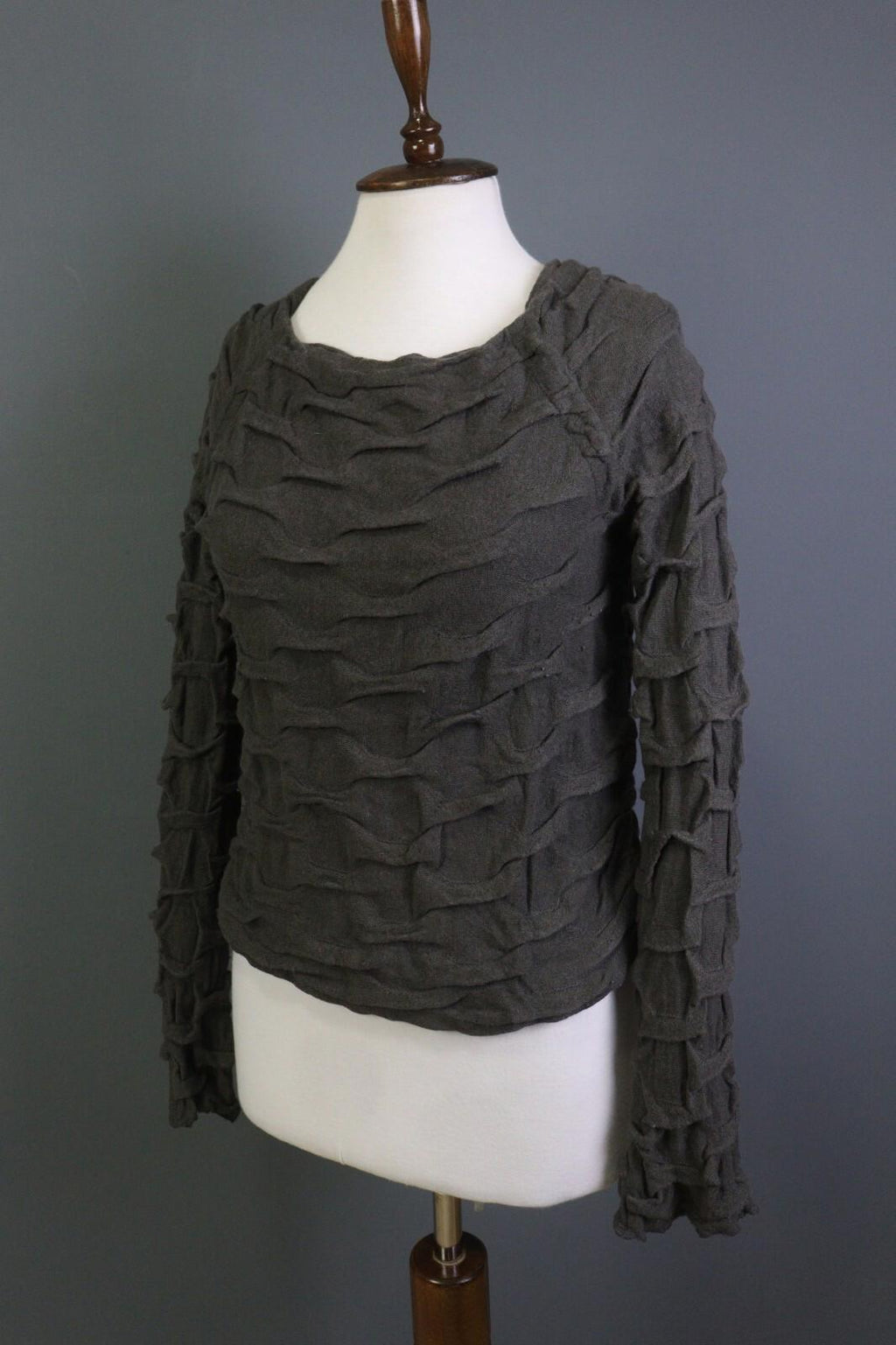 Absolut by ZEBRA Angora Wool Crew Neck Textured Knit Pullover Sweater – Size 2