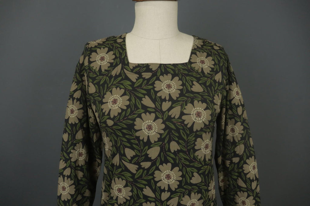 Gudrun Sjoden Shift Dress Multicolor Floral Pullover Long Sleeve – Size S / M