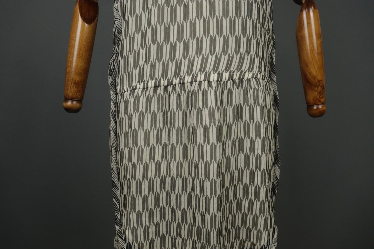 Isabel Marant Etolie Multi Geometric Short Sleeve Round Neck Shift Dress – Size 40