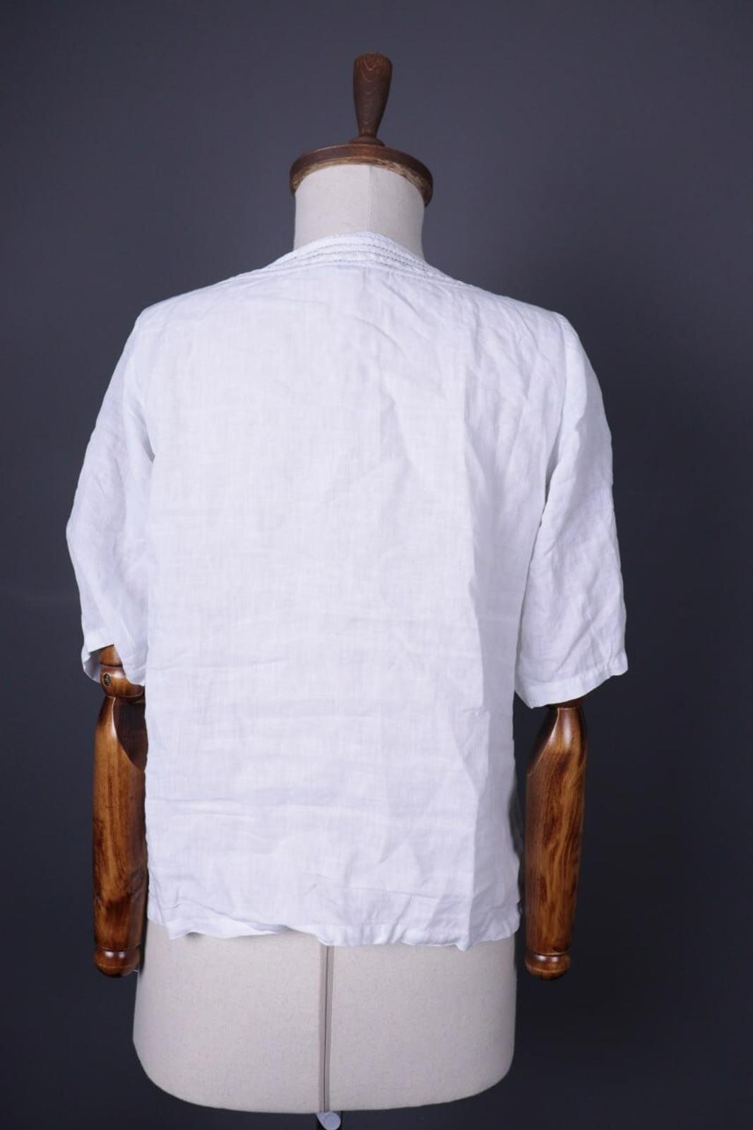 TOAST White Linen Short Sleeve Blouse Shirt – Size M