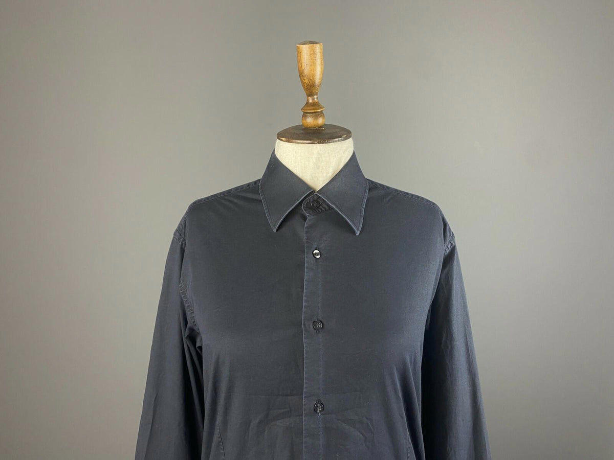 VALENTINO ROMA Black Slim Fit Long Sleeve Blouse Shirt – Size 16 / 41