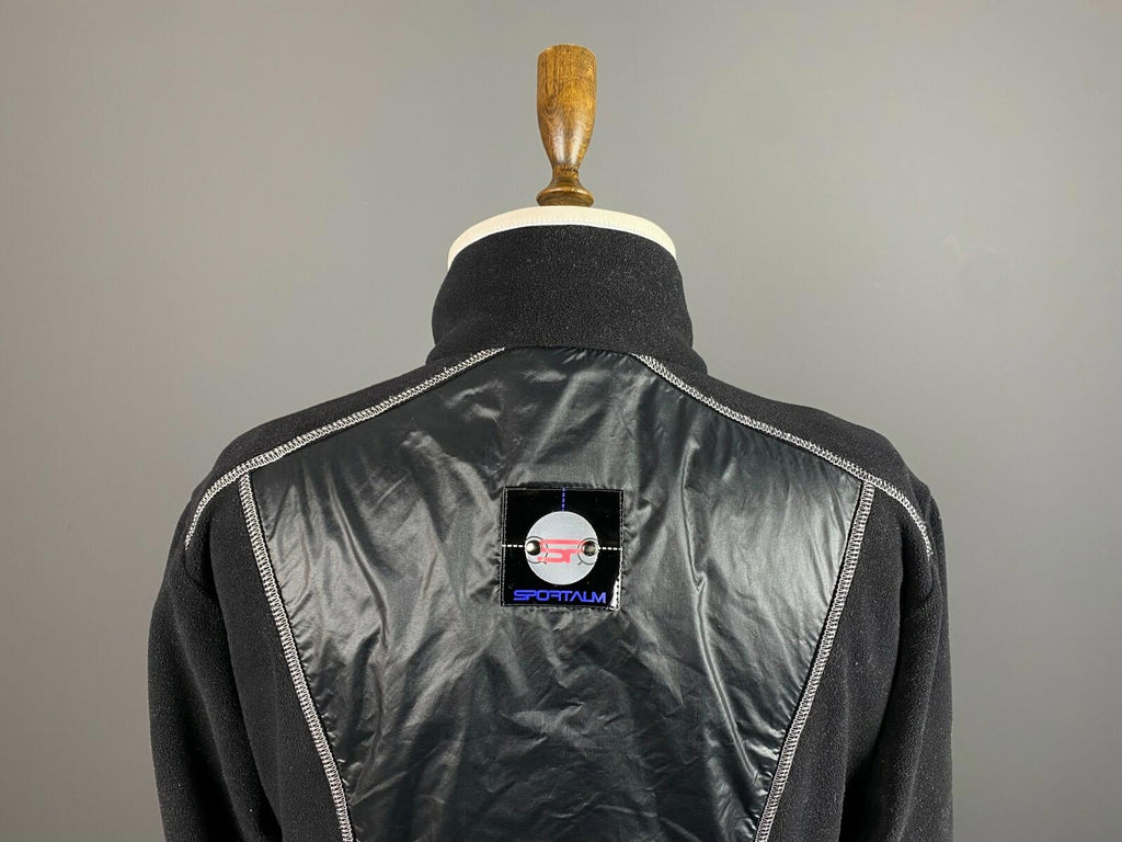 Woman SPORTALM Black Full Zip High Neck Flecce Jacket – Size 40