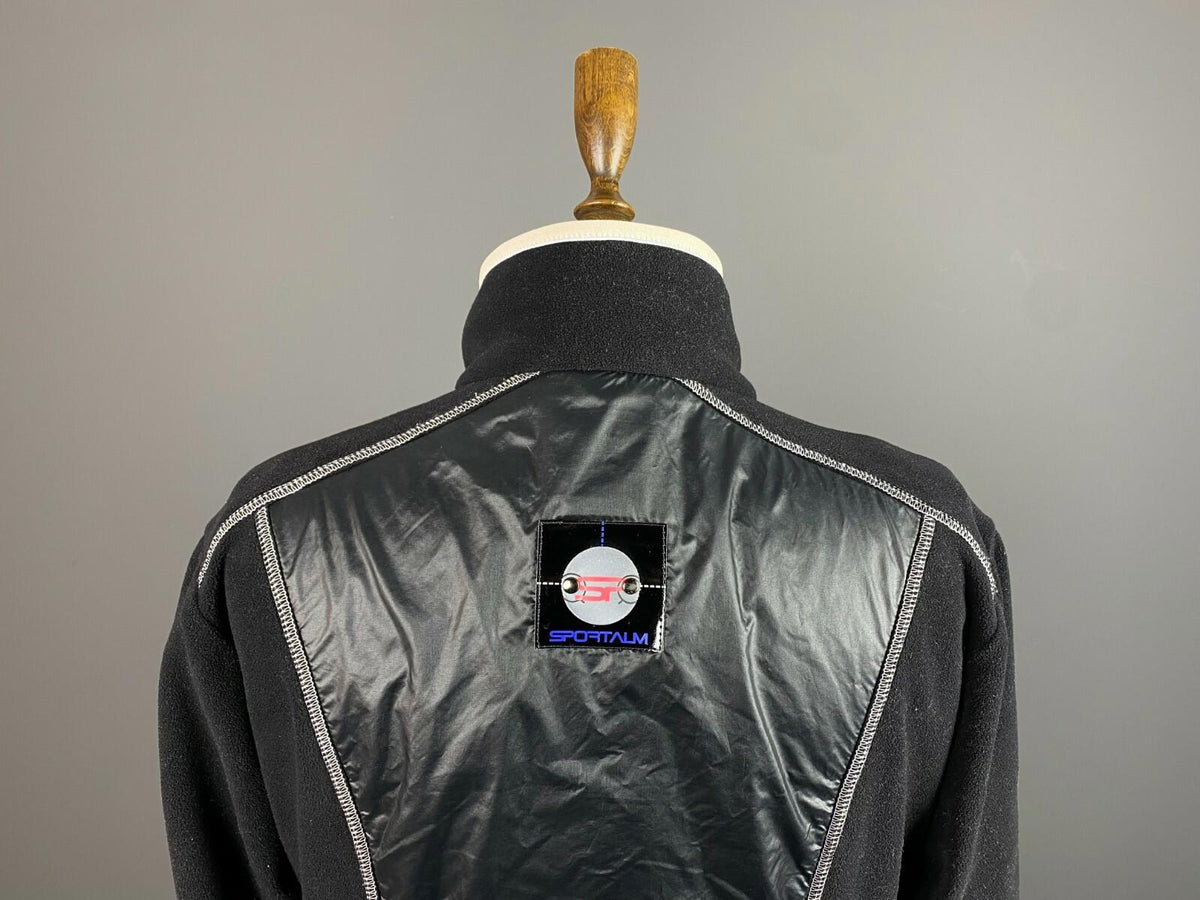 Woman SPORTALM Black Full Zip High Neck Flecce Jacket – Size 40