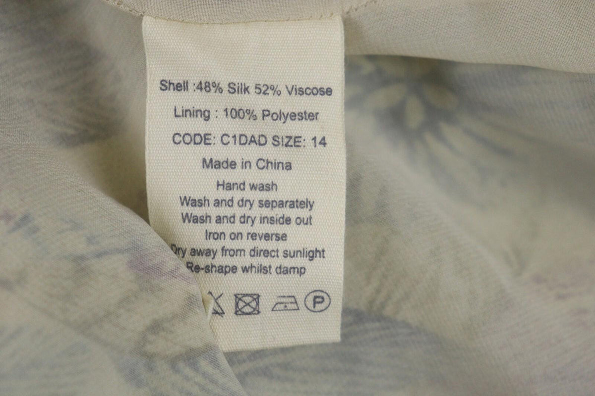 TOAST Multicolor 3/4 Sleeve Round Neck Fit & Flare Dress – Size 14