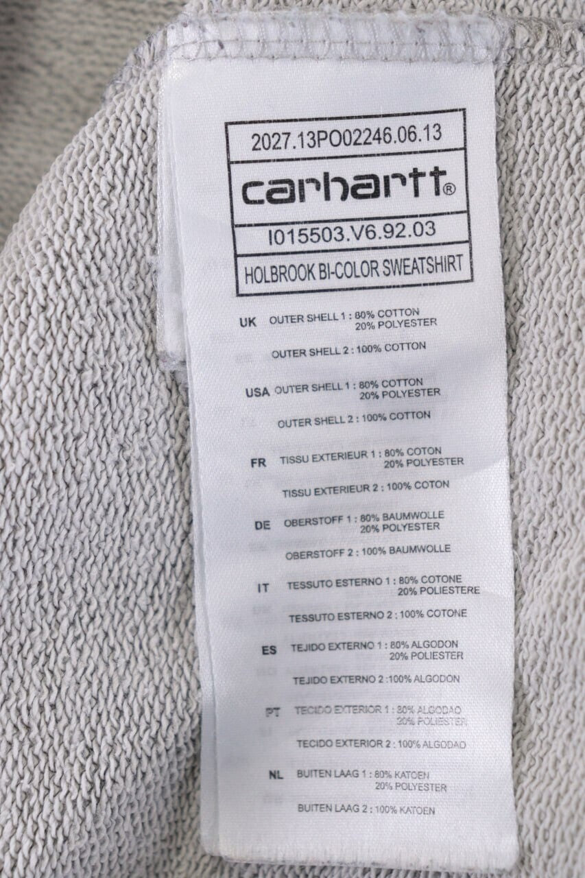 Carhartt Holbrook BI-Color Sweatshirt Gray/Green Sweater – Size M