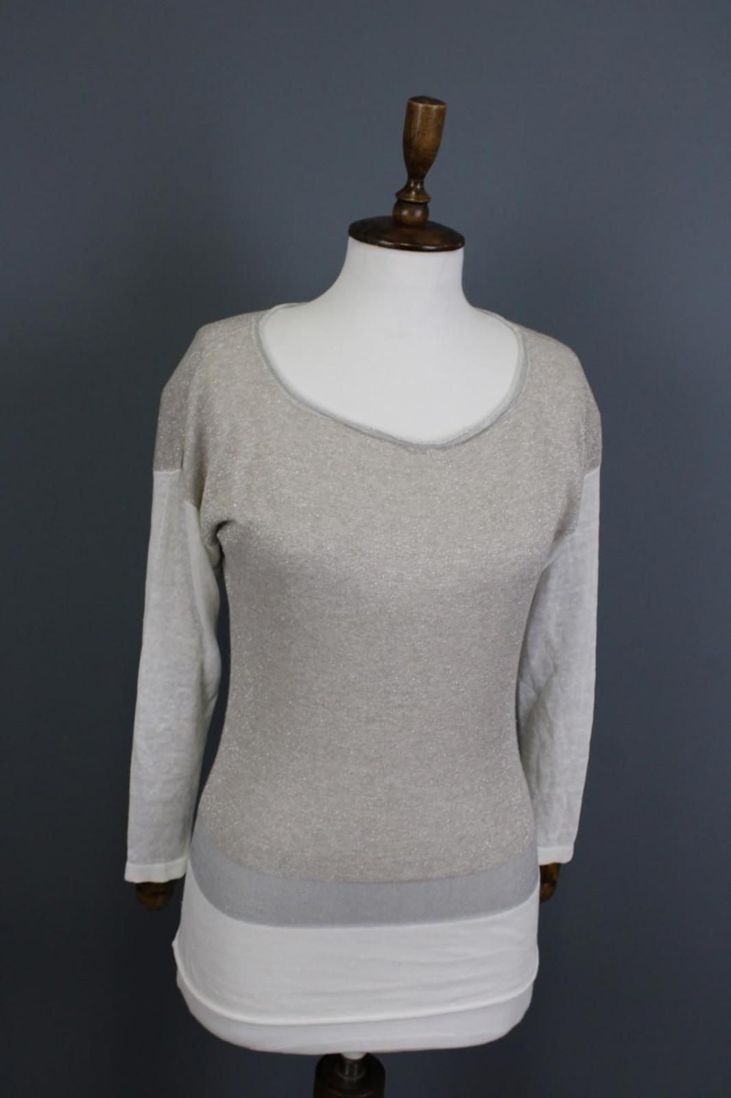FABIANA FILIPPI Multicolor Crew Neck Long Sleeve Pullover knit Top – Size S/M
