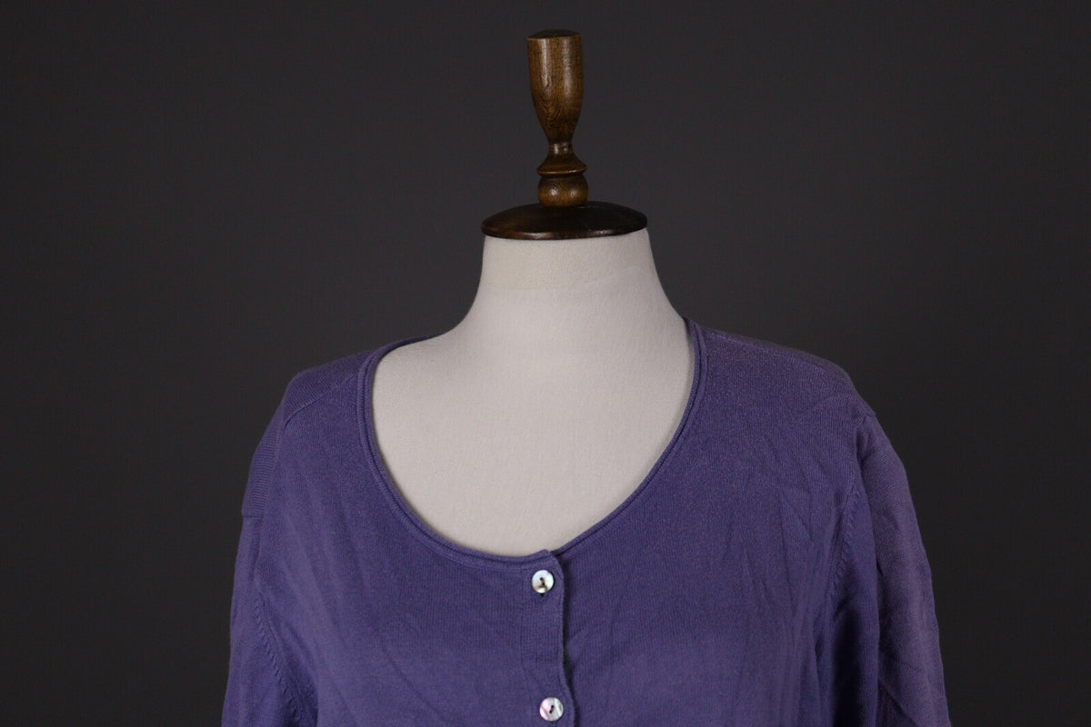 Gudrun Sjoden Blue Knit Cardigan Sweater – Size L