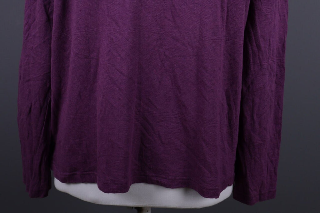 Gudrun Sjoden Purple Long Sleeve Top Shirt Pullover – Size XL