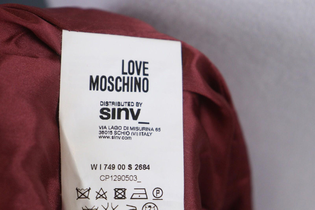 LOVE MOSCHINO Red Long Sleeve Three Button Coat Blazer – Size US 6