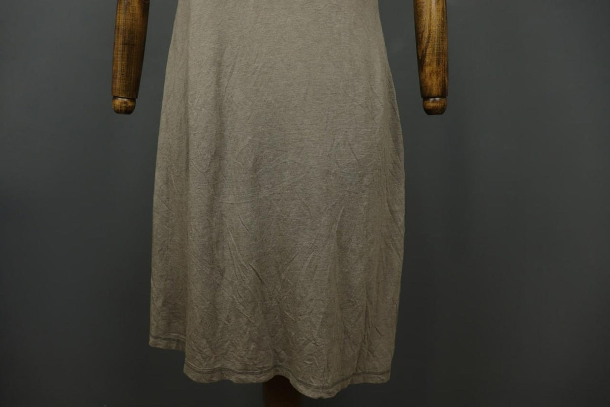 GUDRUN SJODEN Brown 100% Modal Sleeveless Scoop Neck Pullover Tank Dress – Size L