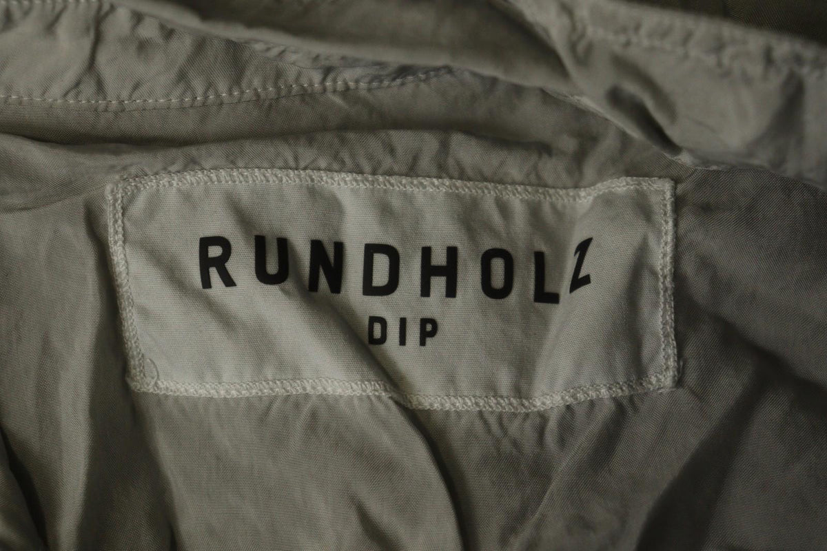 RUNDHOLZ DIP Gray 100% Cupro Long Sleeve Collared Casual Button-Up Shirt – Size S