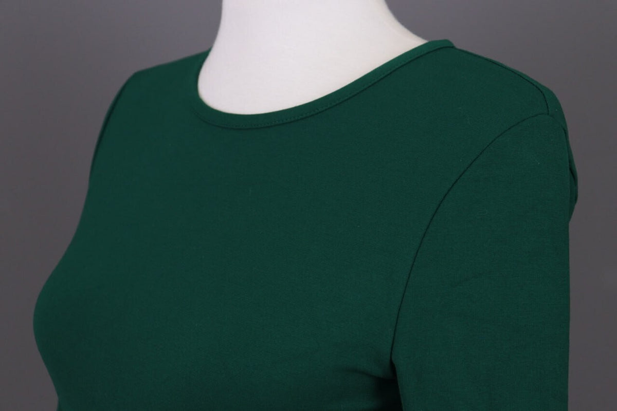 J. Crew Green Long Sleeve Bodycon Evening Midi Dress – Size XS