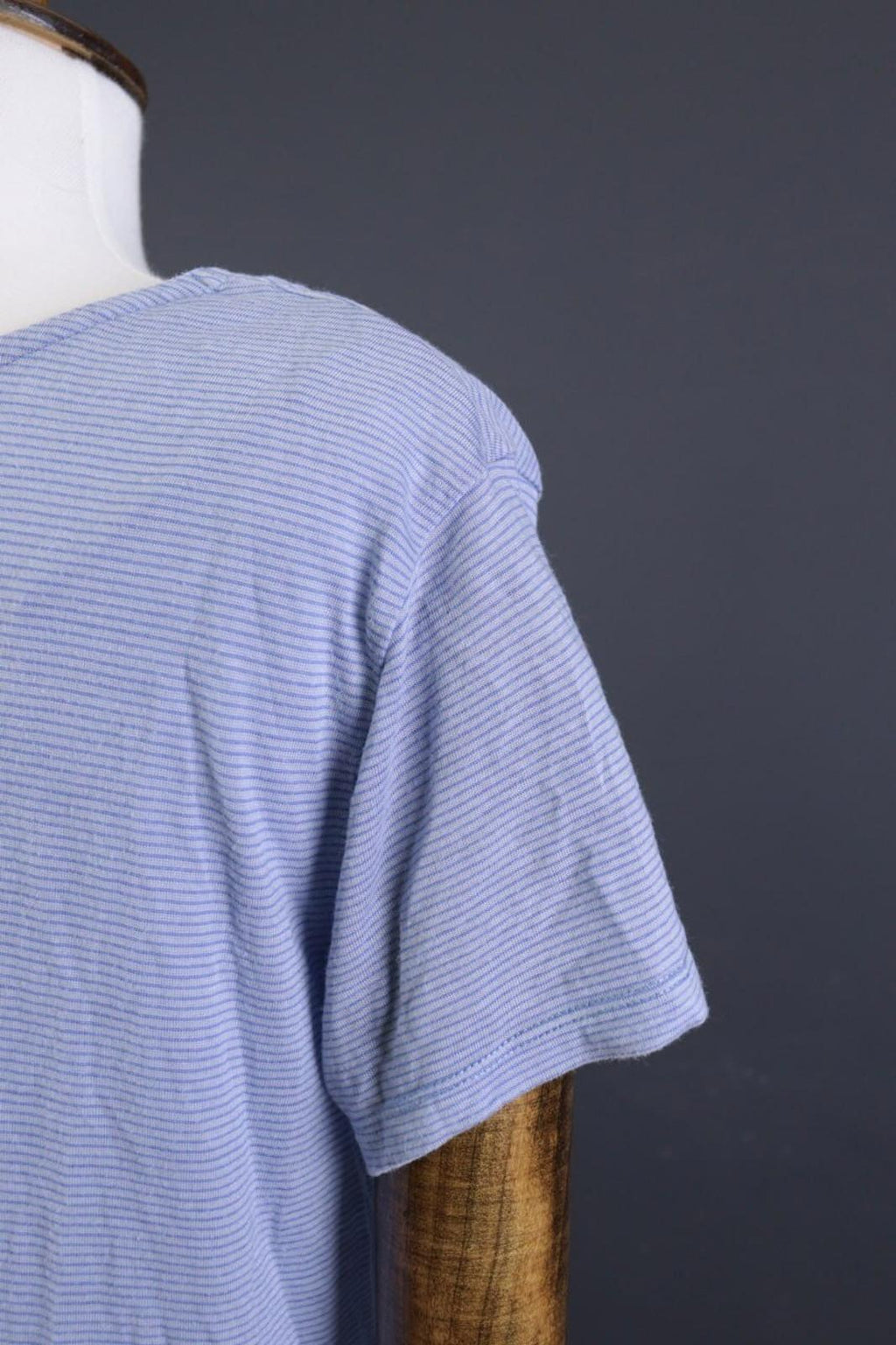 GUDRUN SJODEN Blue Short Sleeve Lightweight Lagenlook Relaxed Tunic Top – Size M – Used