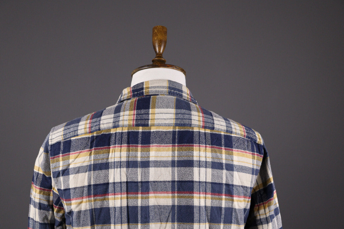 Lacoste Classic Fit Multicolor Check Plaid Flannel Overshirt – Size FR 41 / M / L