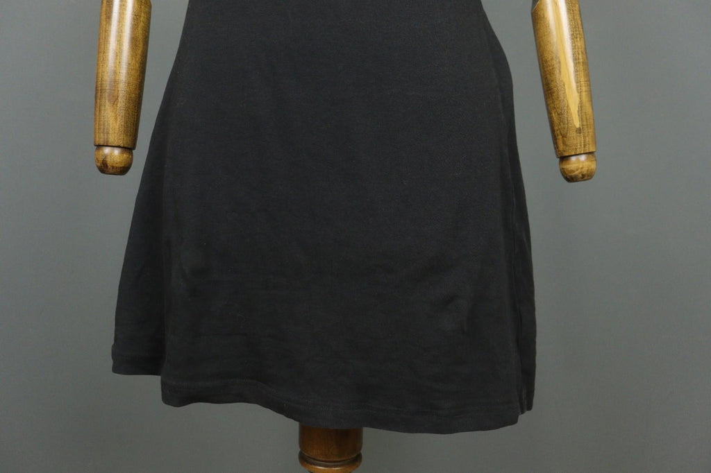 GUDRUN SJODEN Black Cotton Round Neck Sleeveless Pullover Tank Dress – Size S