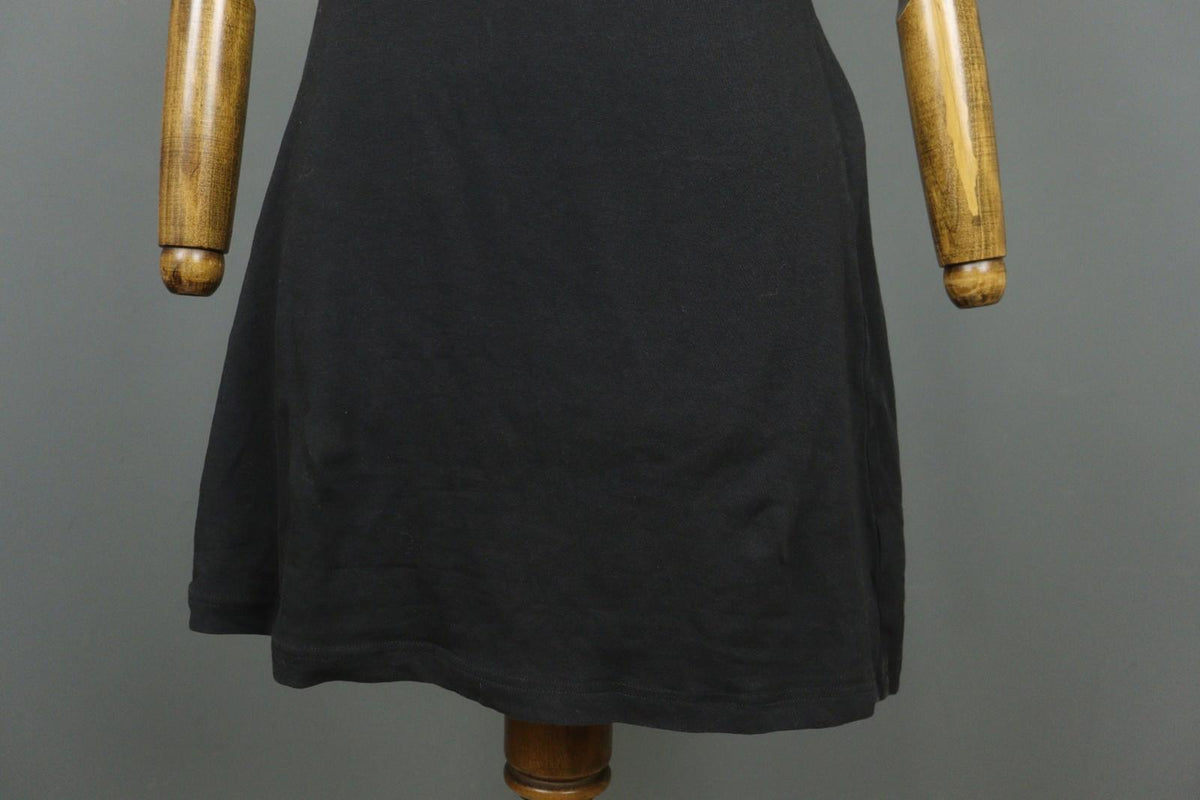 GUDRUN SJODEN Black Cotton Round Neck Sleeveless Pullover Tank Dress – Size S