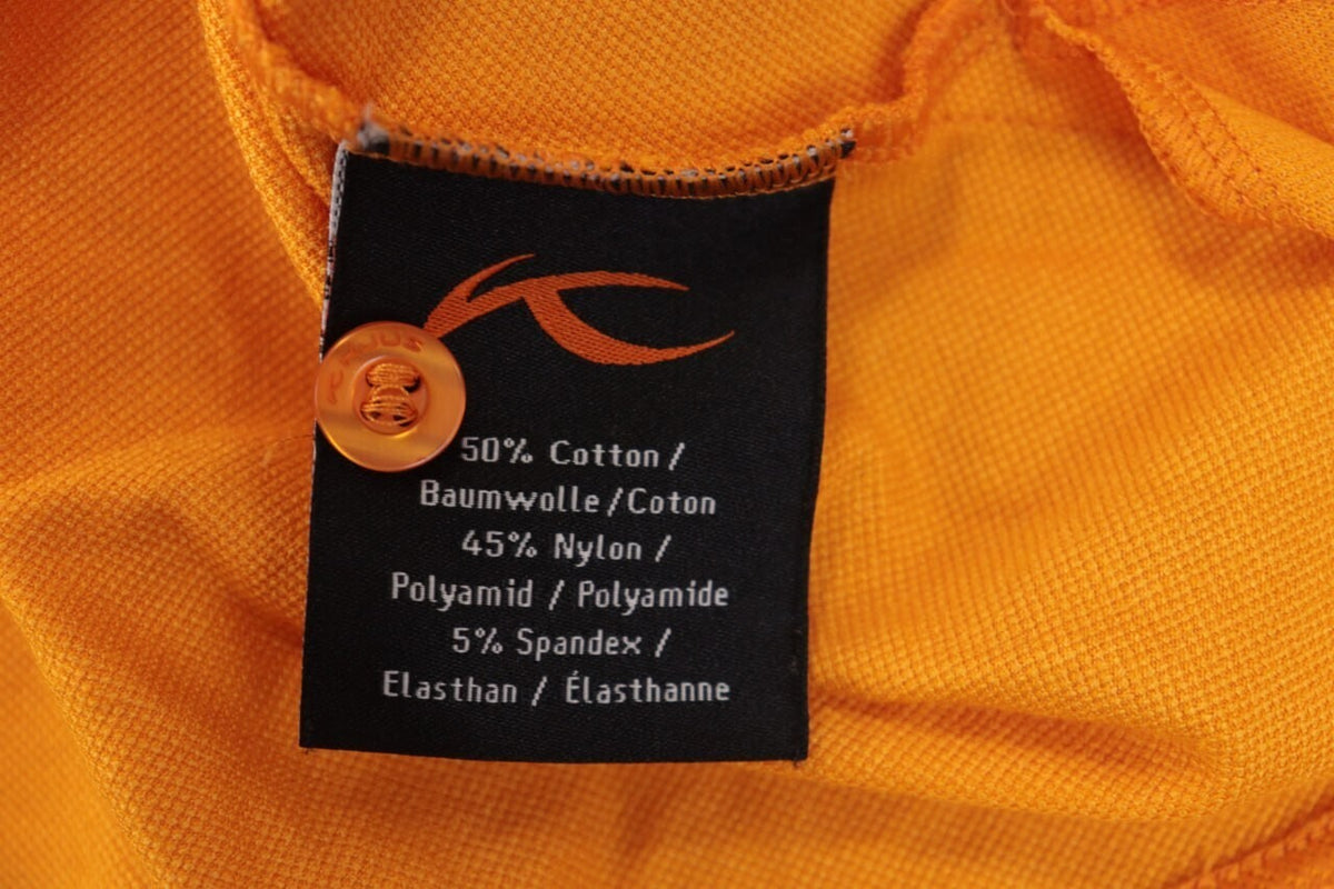 KJUS Systems Orange Short Sleeve Polo Shirt – Size 42 / XL
