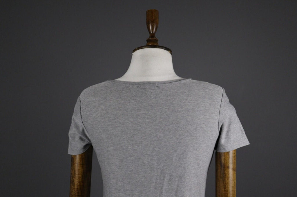 ETRO MILANO Gray Printed Cotton Short Sleeve Top T-Shirt – Size 40