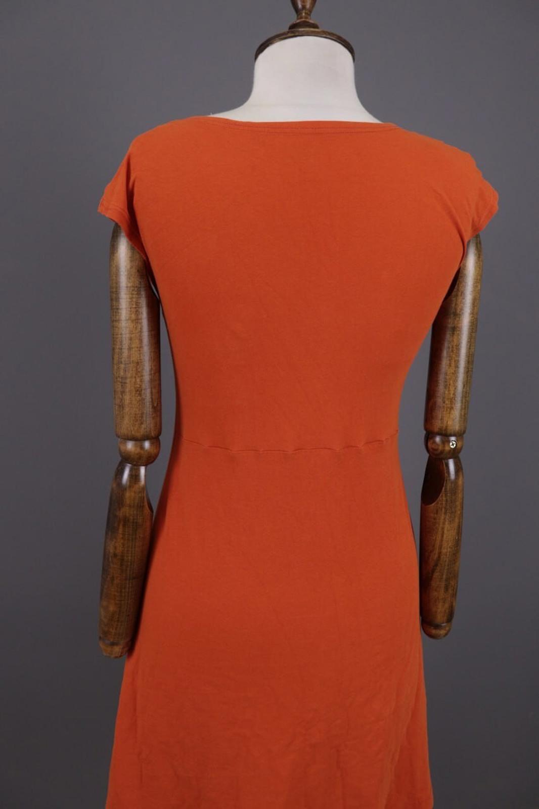 GUDRUN SJODEN Orange Summer A-Lien Tunic Dress – Size S