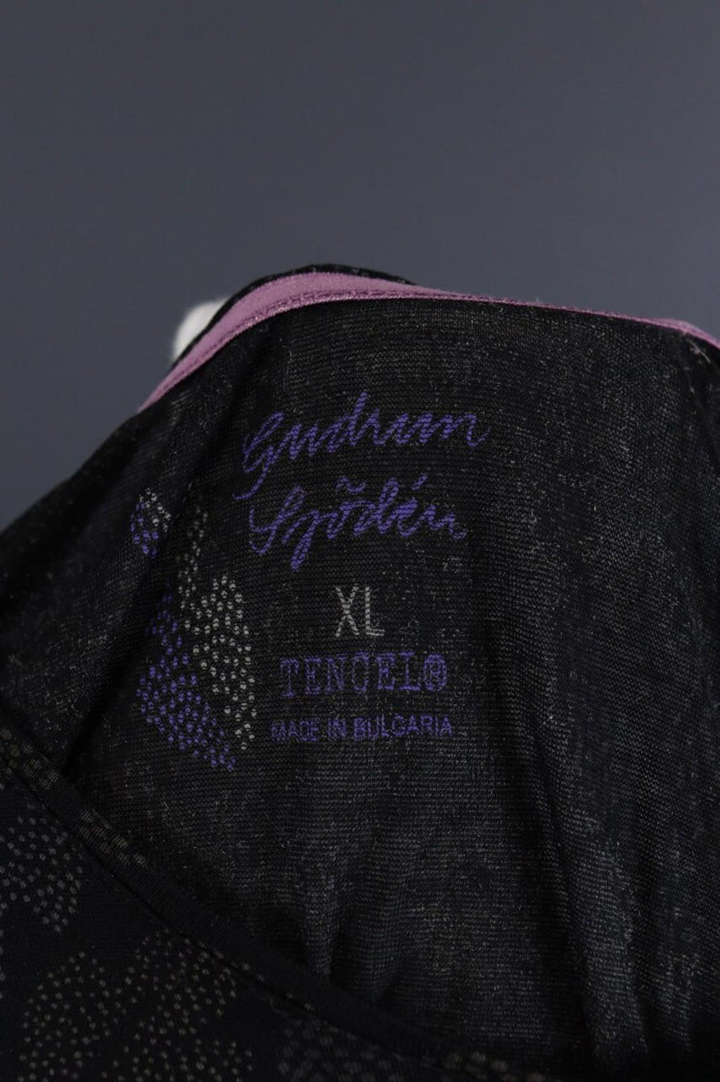 GUDRUN SJODEN Dress Black Designer Summer Sleeveless Long A-Line – Size XL