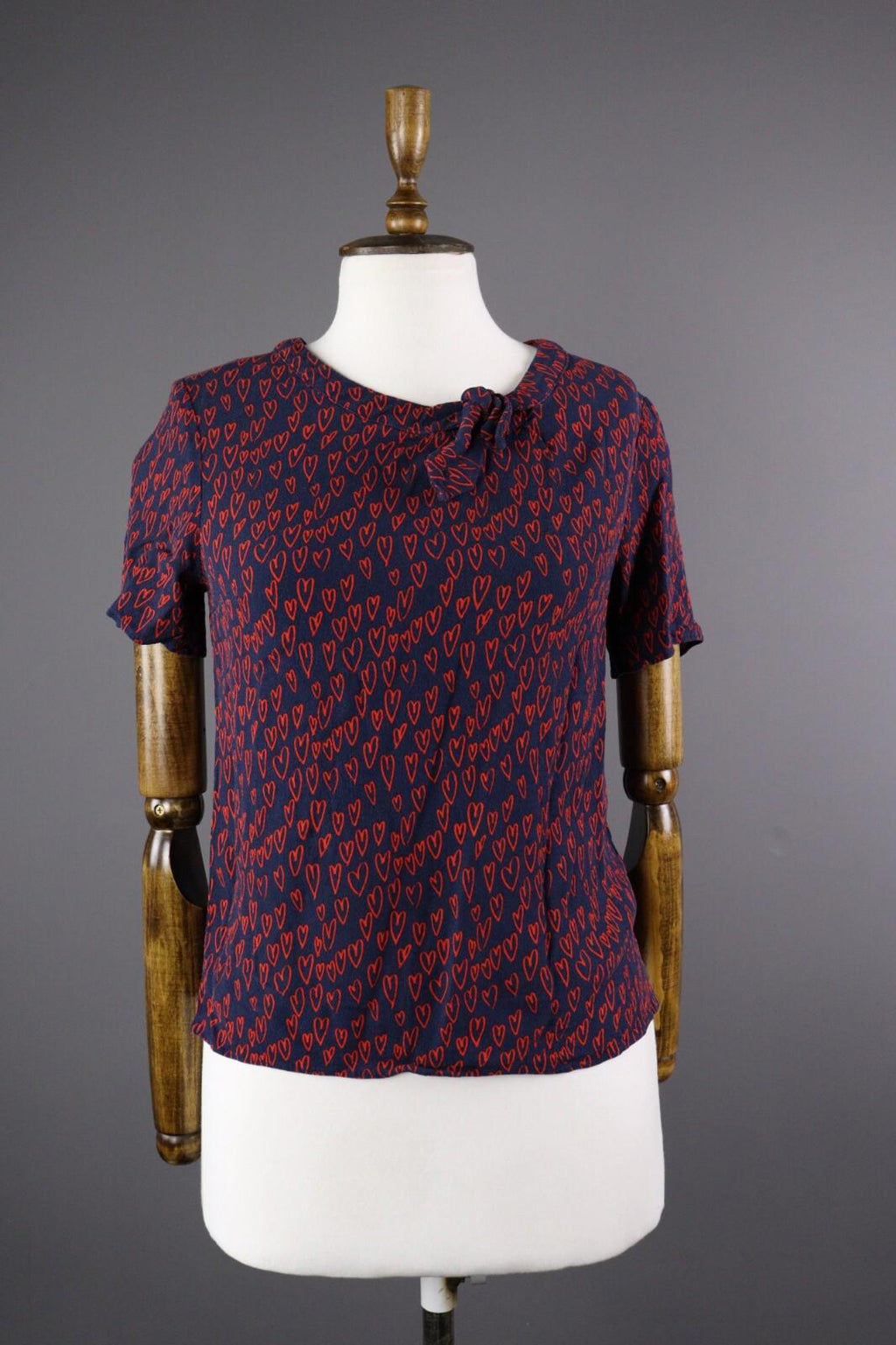 CLAUDIE PIERLOT Multilogo Short Sleeve Blouse Shirt Top – Size 38