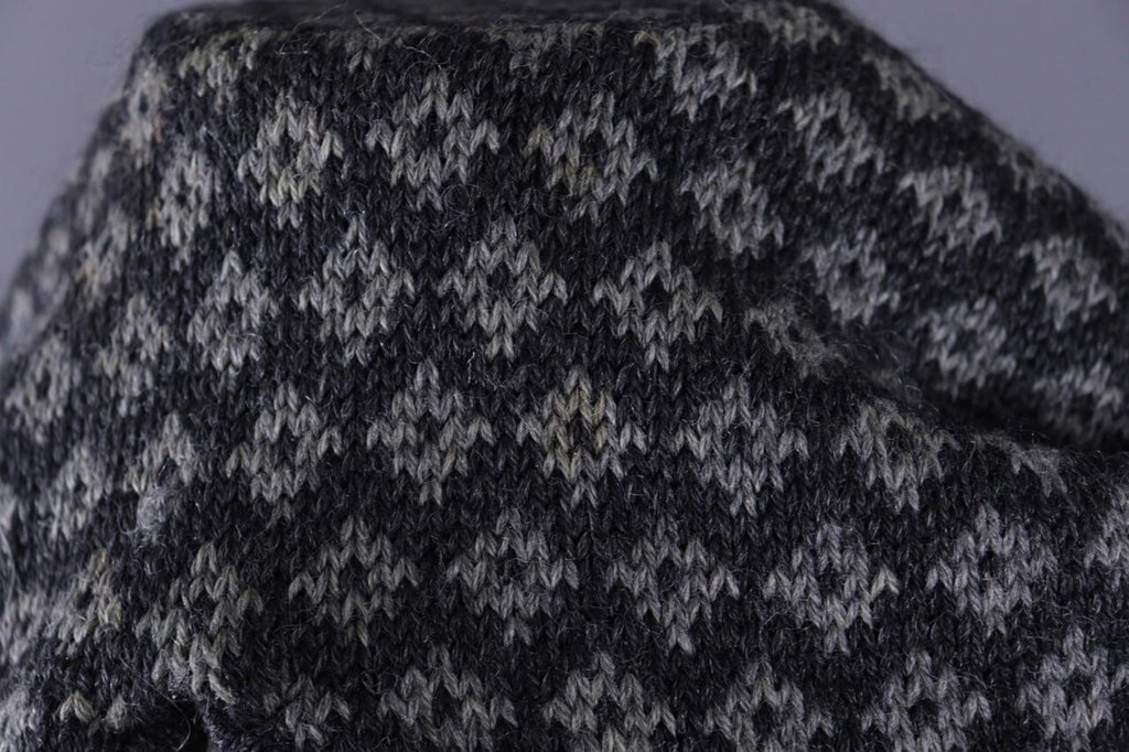 DALE OF NORWAY Sport Black Fair Isle Wool Knit Ski Sweater – Size XL