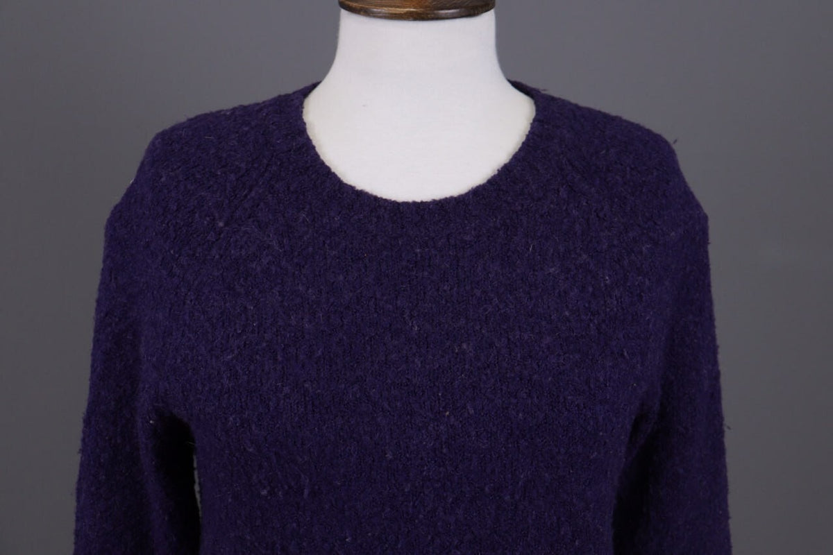 Miss Sixty Purple Knit Cropped Sweater – Size S