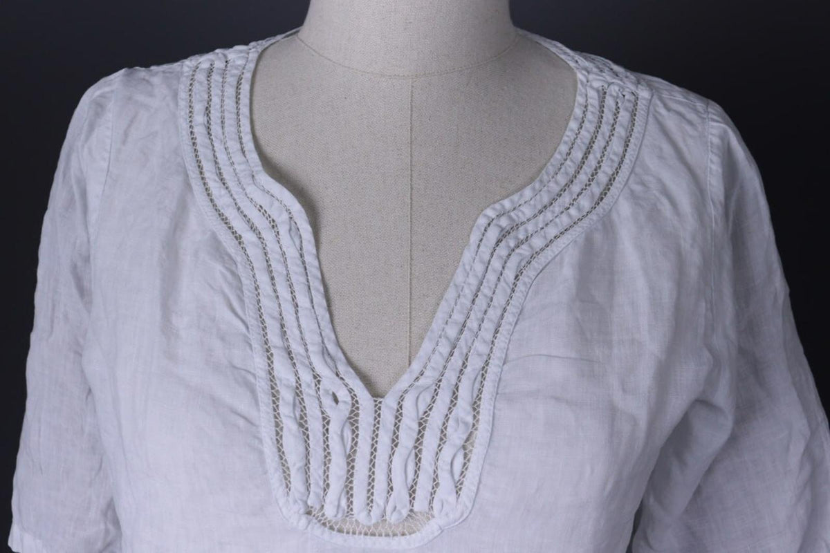TOAST White Linen Short Sleeve Blouse Shirt – Size M
