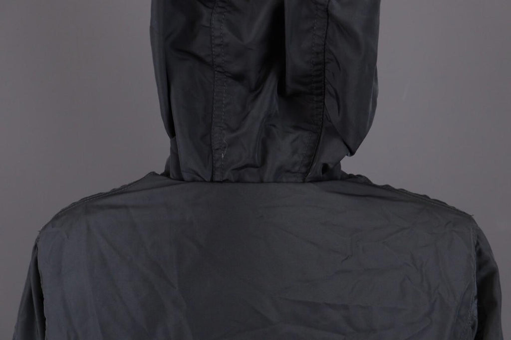 DUVETICA Blue Nylon Lightweight Hooded Full Zip Jacket – Size 46