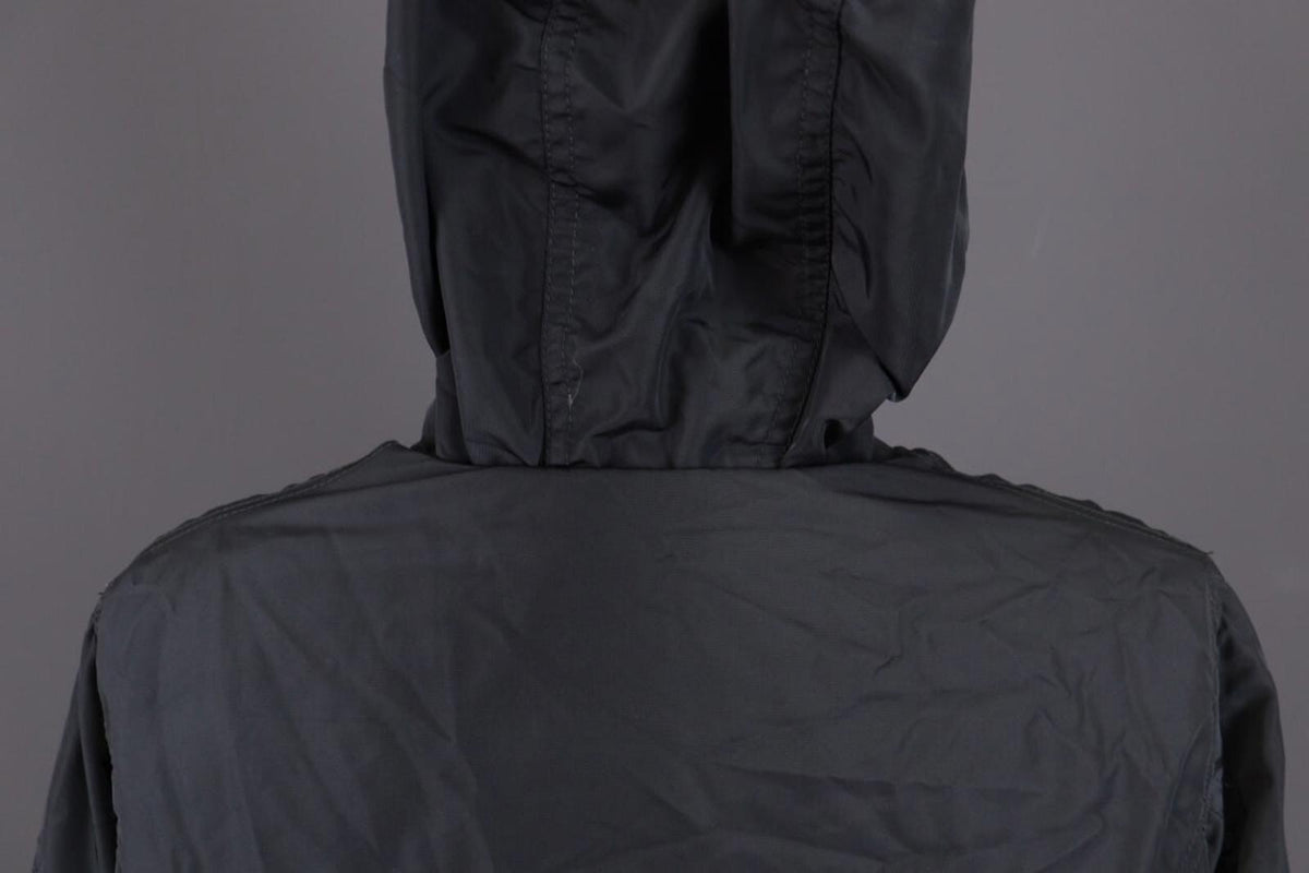 DUVETICA Blue Nylon Lightweight Hooded Full Zip Jacket – Size 46