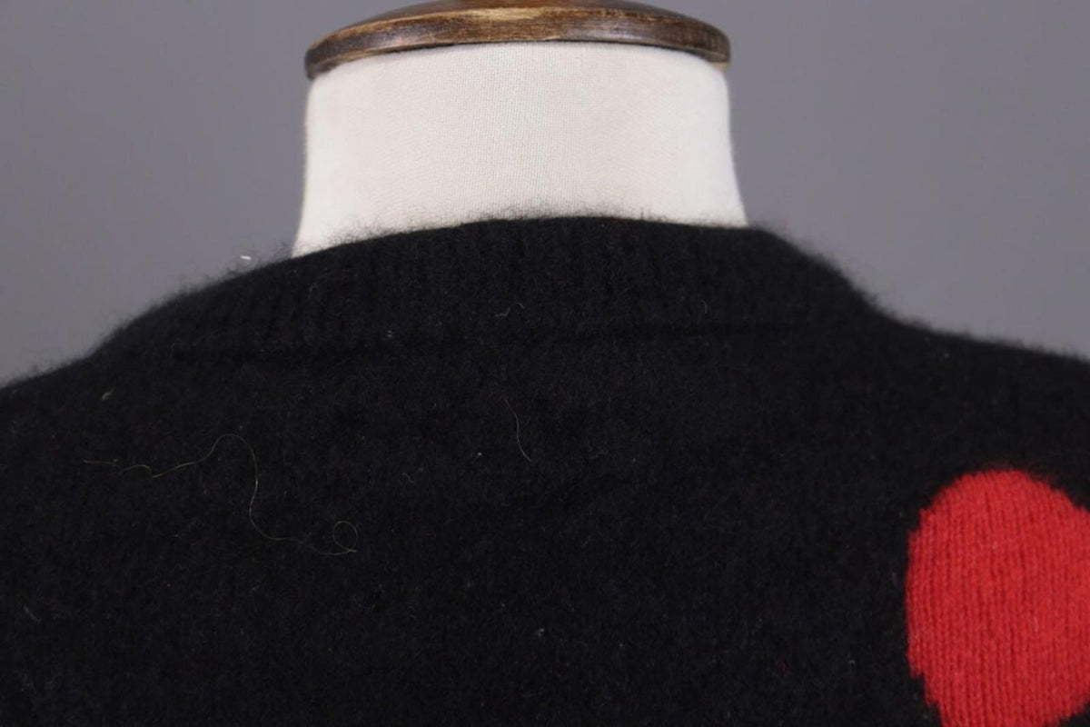 ZADIG & VOLTAIRE MARCUS BIS Black Printed Cashmere Knit Sweater – Size M