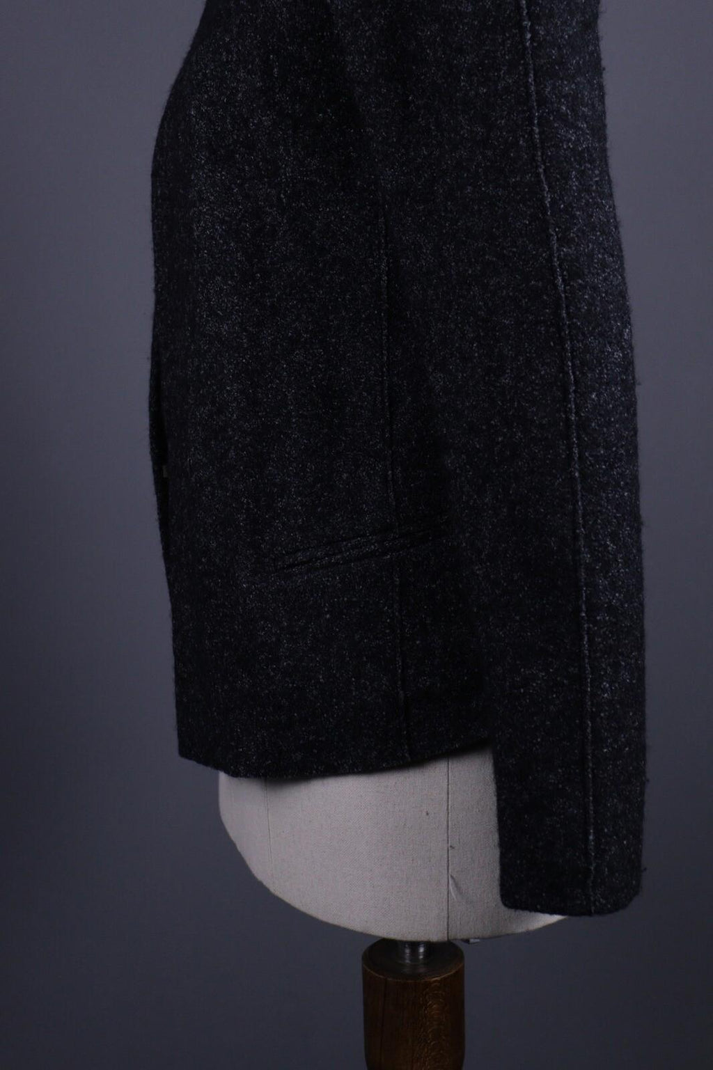 ISABEL MARANT ETOILE Gray Wool Drape Tweed Blazer Jacket – Size 40 / S