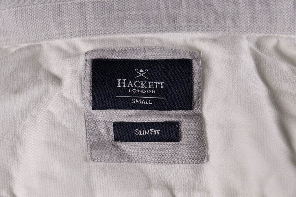 Hackett London Slim Fit White Luxury Long Sleeve Button Down Shirt – Size S
