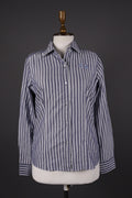 La Martina Blue Stripe Long Sleeve Button Blouse Shirt – Size M