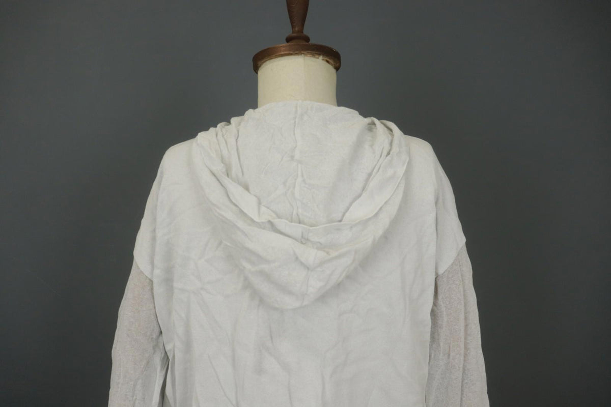 Annette Görtz White Cotton Long Sleeve Regular Fit Full Zip Hoodie – Size M
