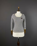 J. Crew Stripe Merino Wool 3/4 Sleeve Sweater – Women's XS