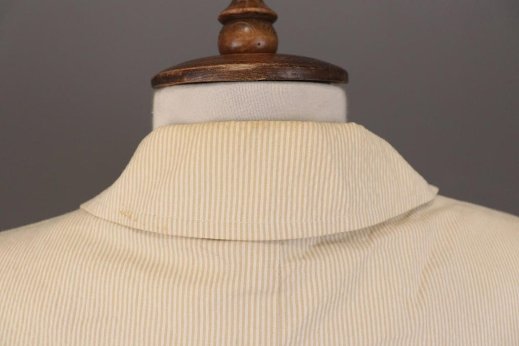 WEEKEND MAX MARA Beige Pinstripe One Button Blazer Jacket – Size USA 10